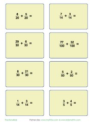 Addition of fractions with large denominators